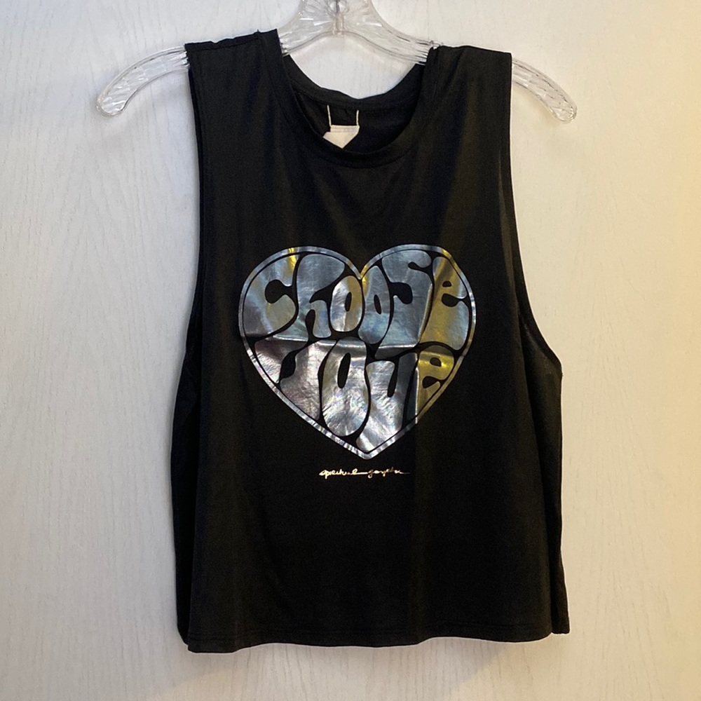 Spiritual Gangster choose love cropped tank